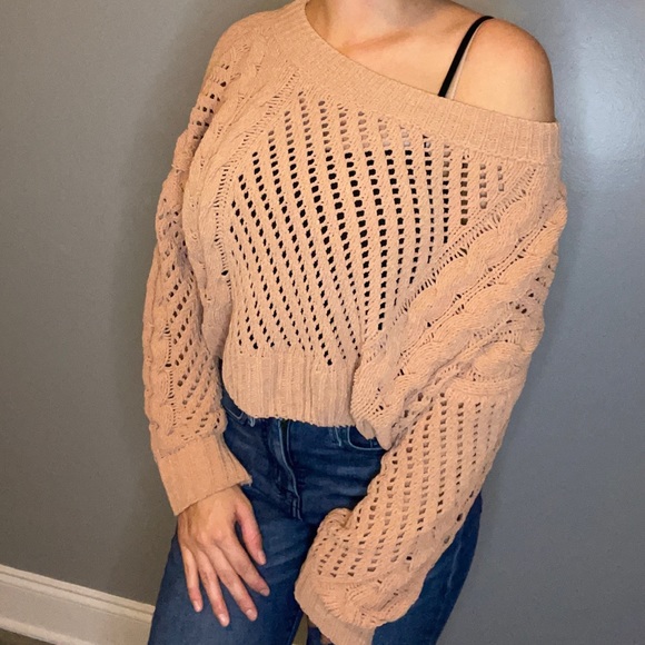 URBAN OUTFITTERS cropped chunky knit sweater S - Picture 2 of 10